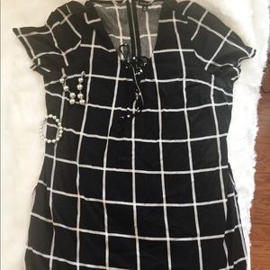 EUC Torrid black stripe shirt dress size 18